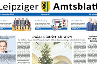 Anriss des Titelblattes des Leipziger Amtsblattes