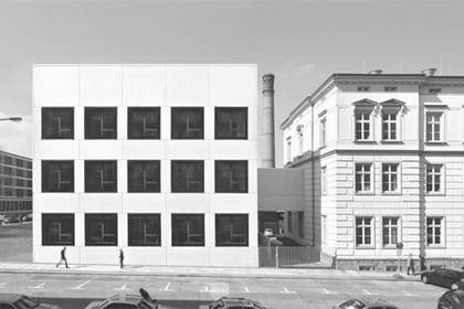 Gebäudeansicht Sonderlabor der Universtität Leipzig