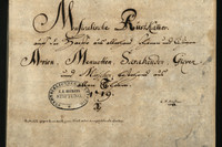 Titelbild der Anfang des 18. Jahrhunderts entstandene Liedersammlung mit dem Schriftzug Musicalische Rüstkammer