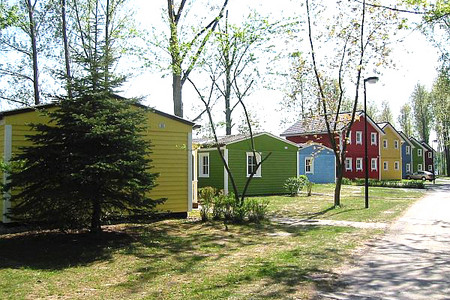 Campingplatz Kulkwitzer See, Schwedenhäuser