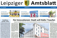 Leipziger Amtsblatt Nr. 14/2022 Titelbild (Auszug)